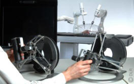 MiroSurge command devices for the surgeon. &copy;2013 DLR.